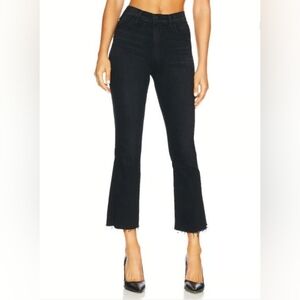 MOTHER The Hustler Ankle Fray Jeans Encounters At Night Wash